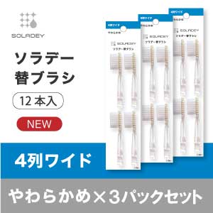 ソラデー替ブラシ(4本入) ４列ワイド■×3P